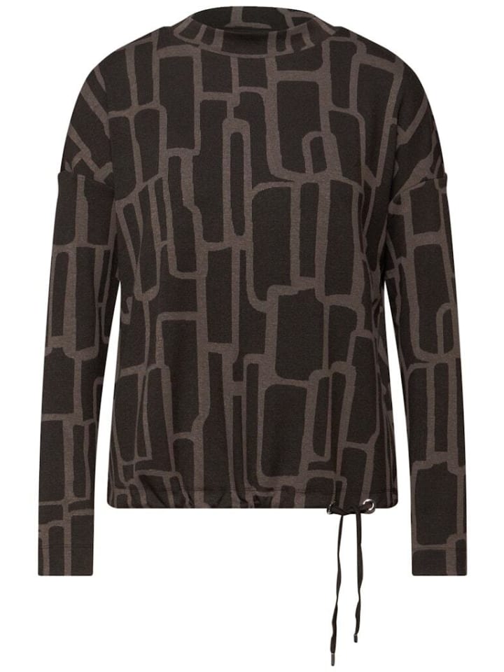 

Street One Футболка с длинными рукавами темно-коричневого цвета