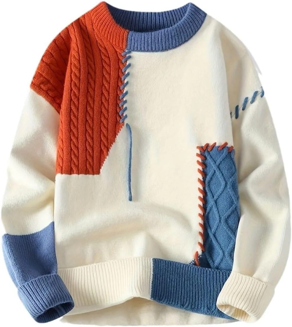 

Свитер Patchwork Oversized Cable Knit YUMERRAB