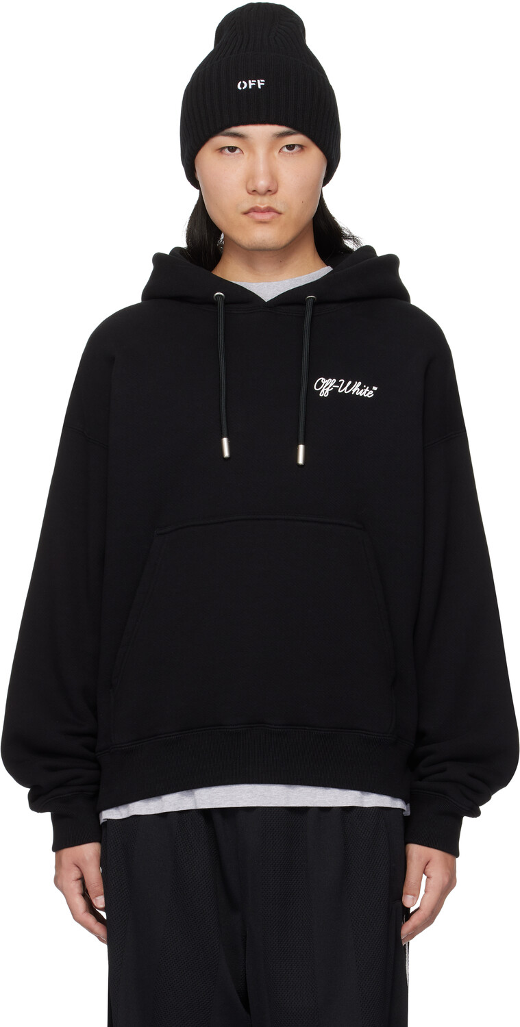 

Черная толстовка с капюшоном Off-White