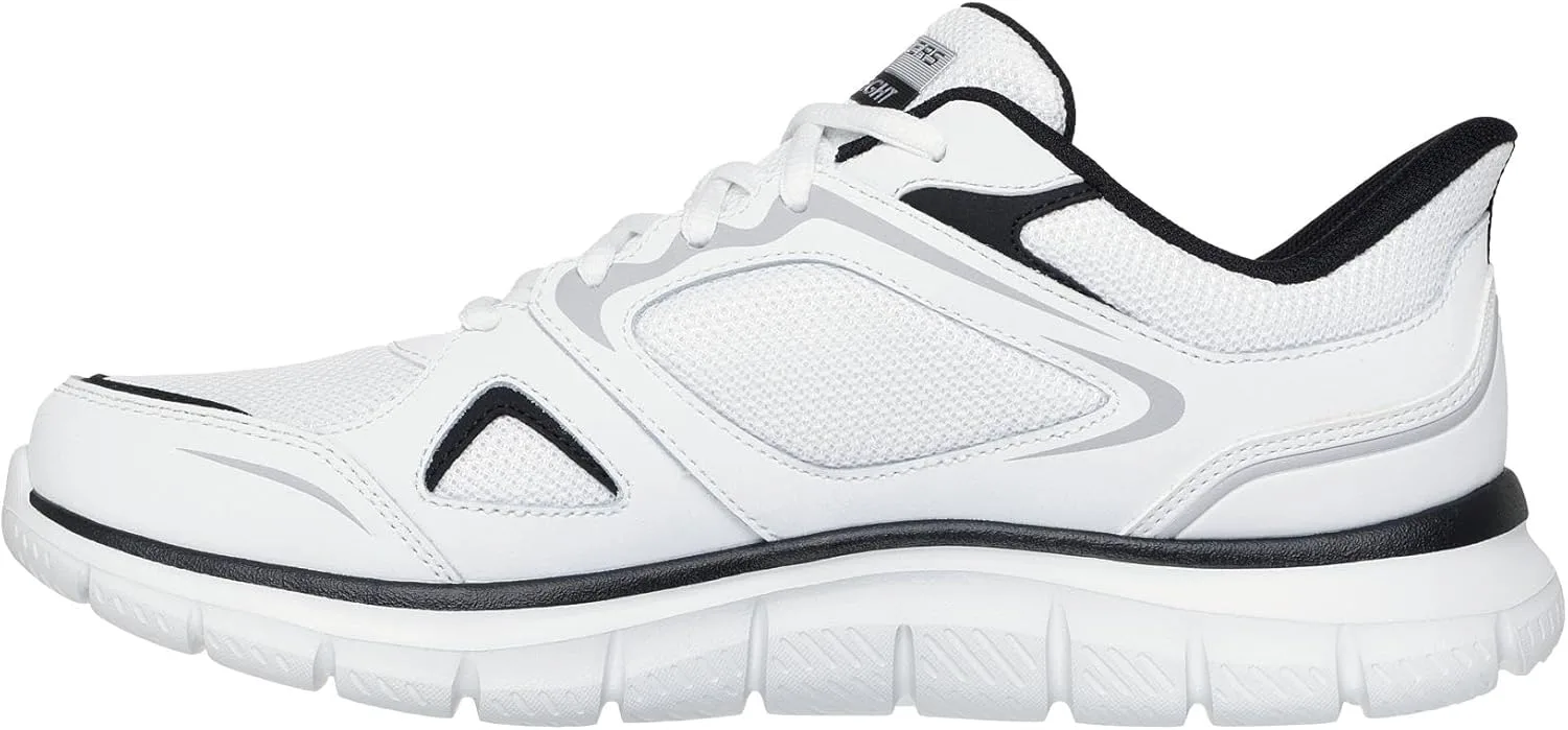 Мужские кроссовки Skechers Hands-Free Slip-ins Track Trainers, белый/черный