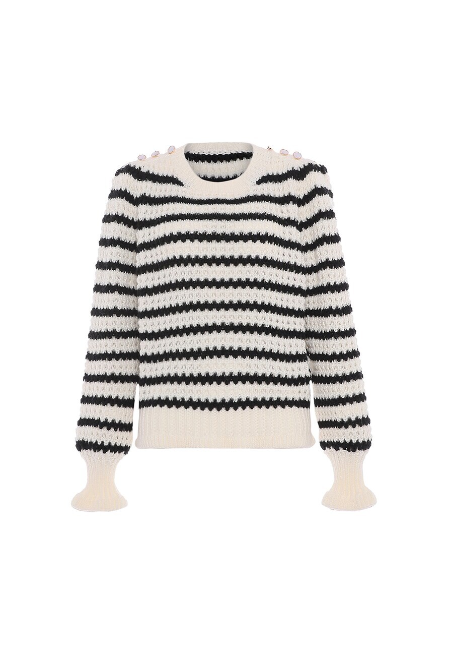 

Тонкий вязаный свитер faina Sweater, белый