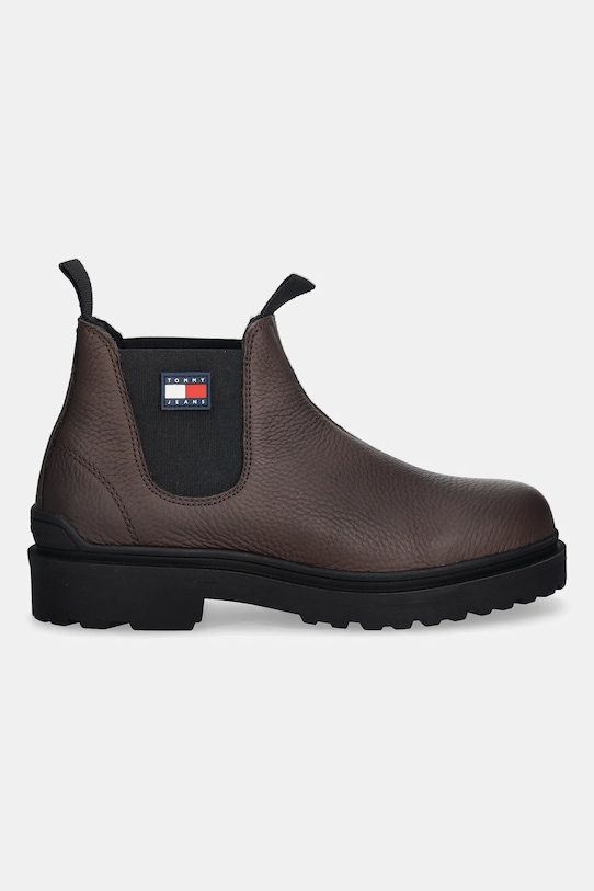 Ботинки кожаные TJM CHELSEA LEATHER WL Tommy Jeans, коричневый — фото 2