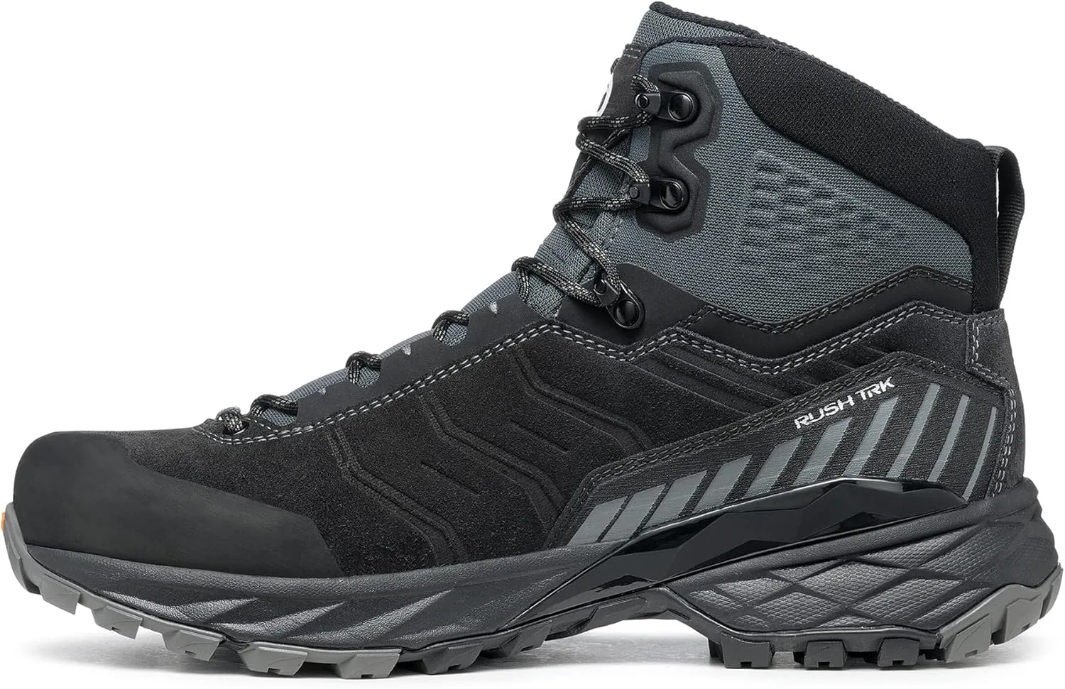 Мужские походные ботинки SCARPA Rush TRK GTX с водонепроницаемой мембраной Gore-Tex, легкие, антрацит/черный — фото 4
