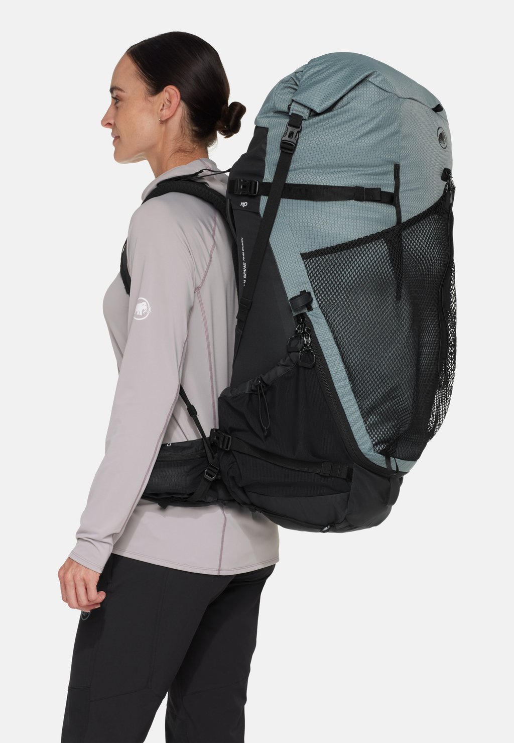 

Походный рюкзак DUCAN SPINE 70-80 WOMEN Mammut, сине-серый