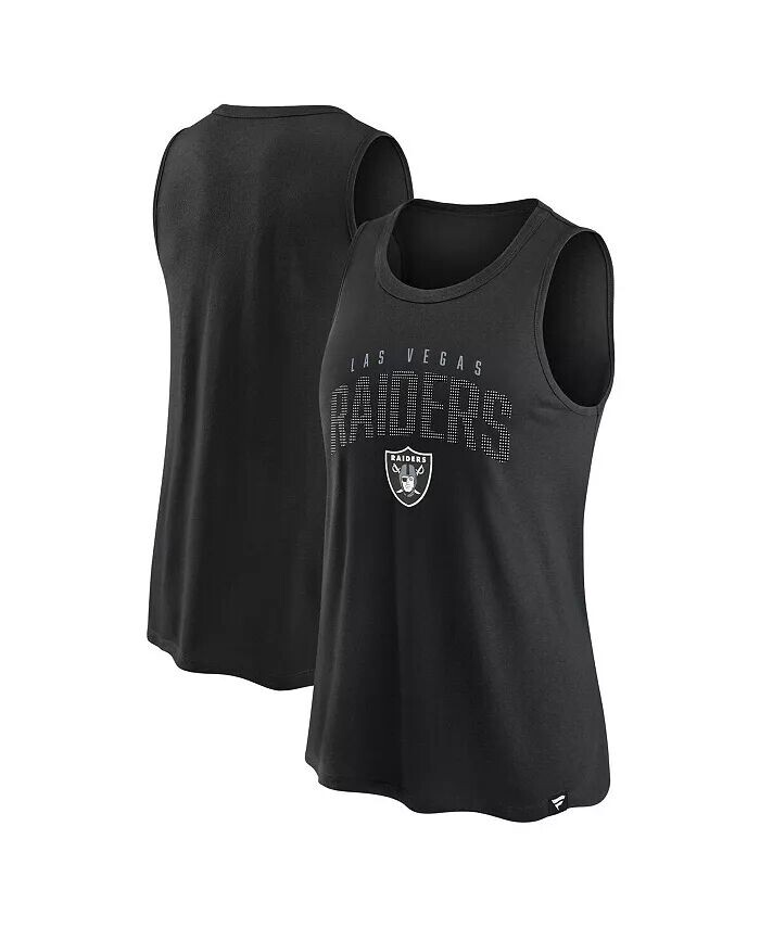

Черная женская классическая майка с Рейном Las Vegas Raiders Fanatics