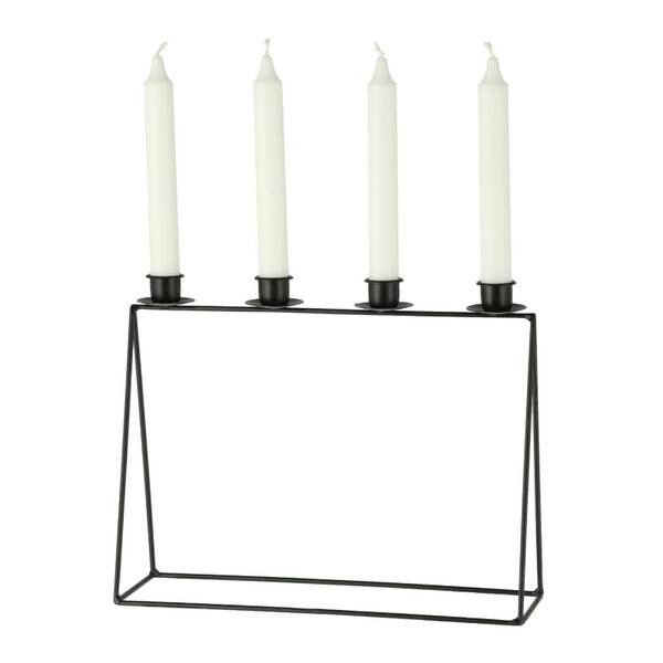 

Подсвечник Meinposten schwarz Metall Kerzenleuch, черный