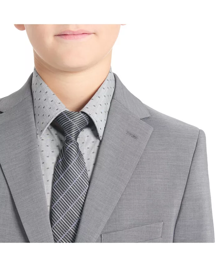 Костюм для мальчиков Big Boys Slim Fit 2 Piece Stretch Kenneth Cole Reaction, серый — фото 4