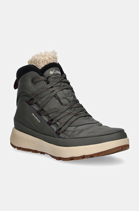 Женские зимние ботинки Columbia Red Hills из текстиля и экокожи, зеленый