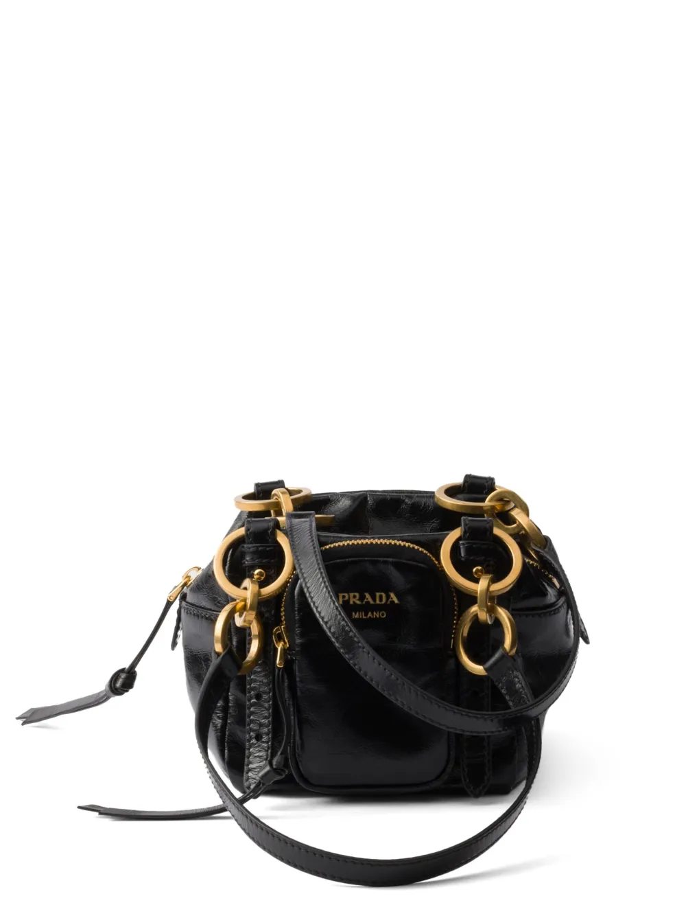 

Сумка-тоут размера мини Prada, черный