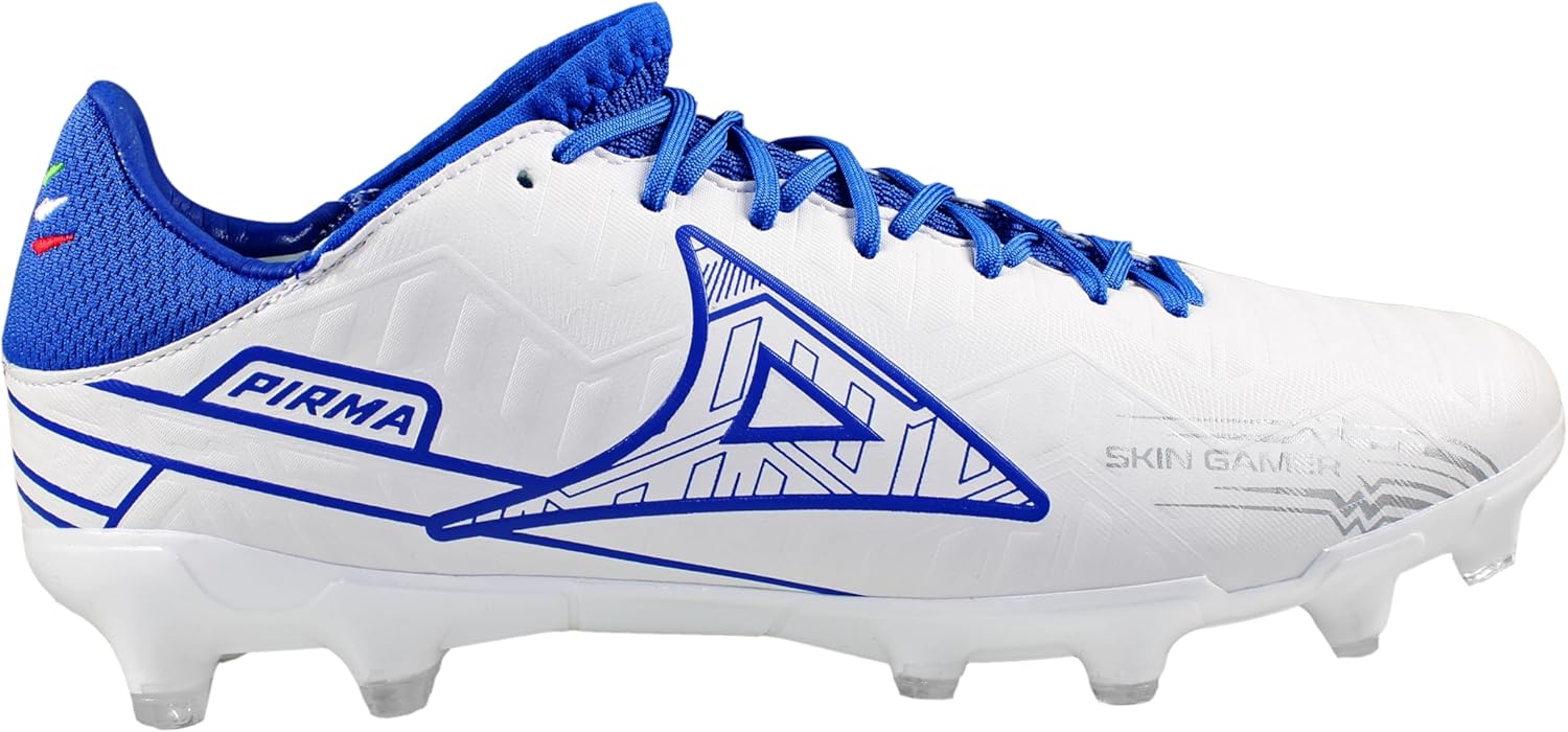 

Бутсы для футбола Pirma мужские для твердого грунта Skin Gamer 3046 цвет белый/синий