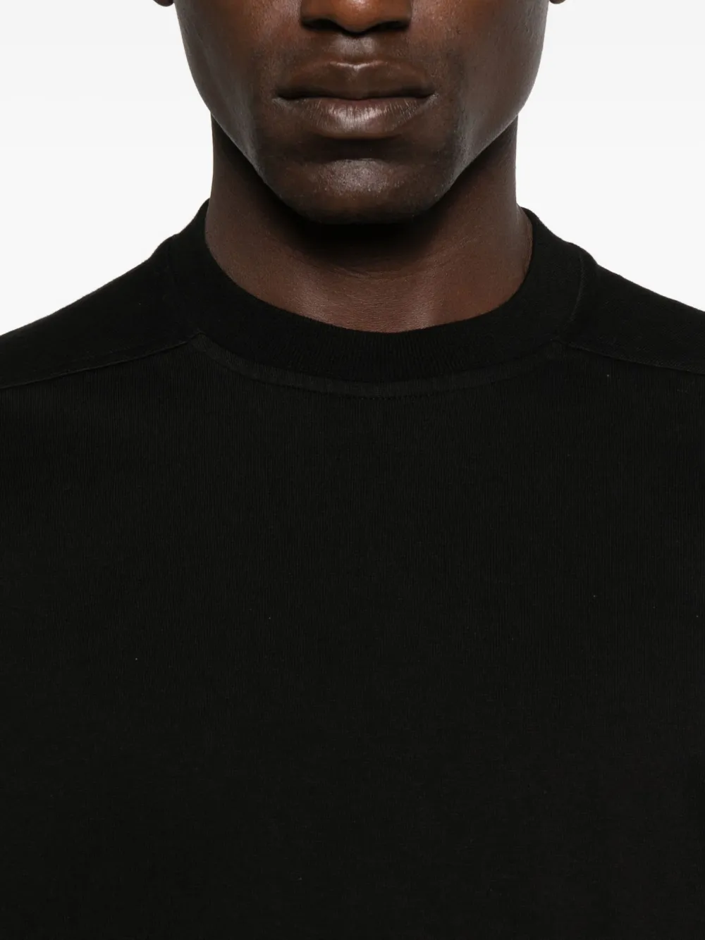 Футболка из органического хлопка Rick Owens, черный — фото 4