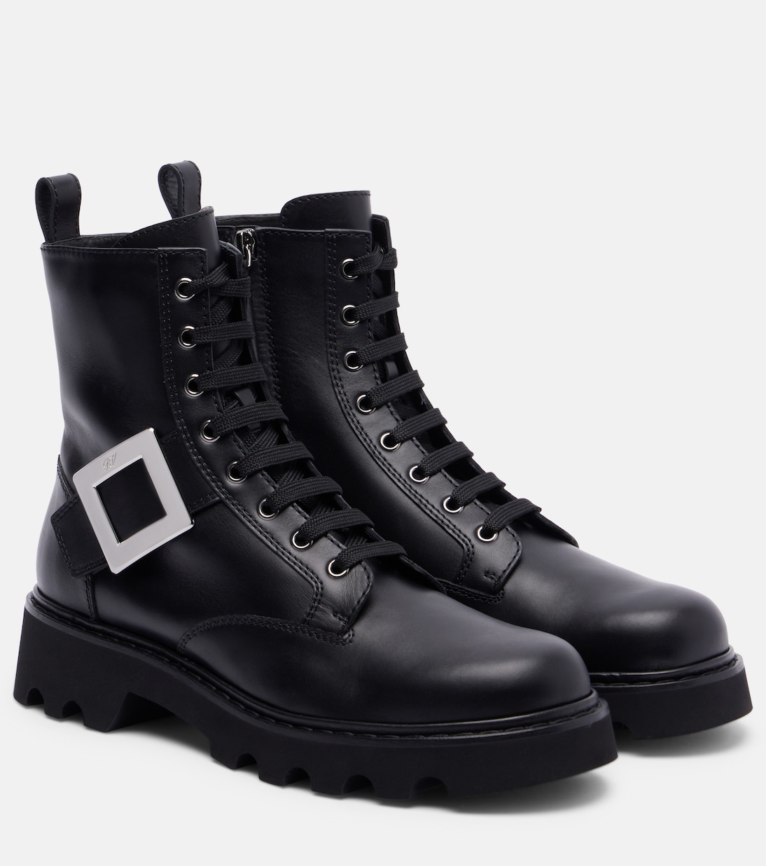 Кожаные ботильоны Viv Rangers Roger Vivier, Nero