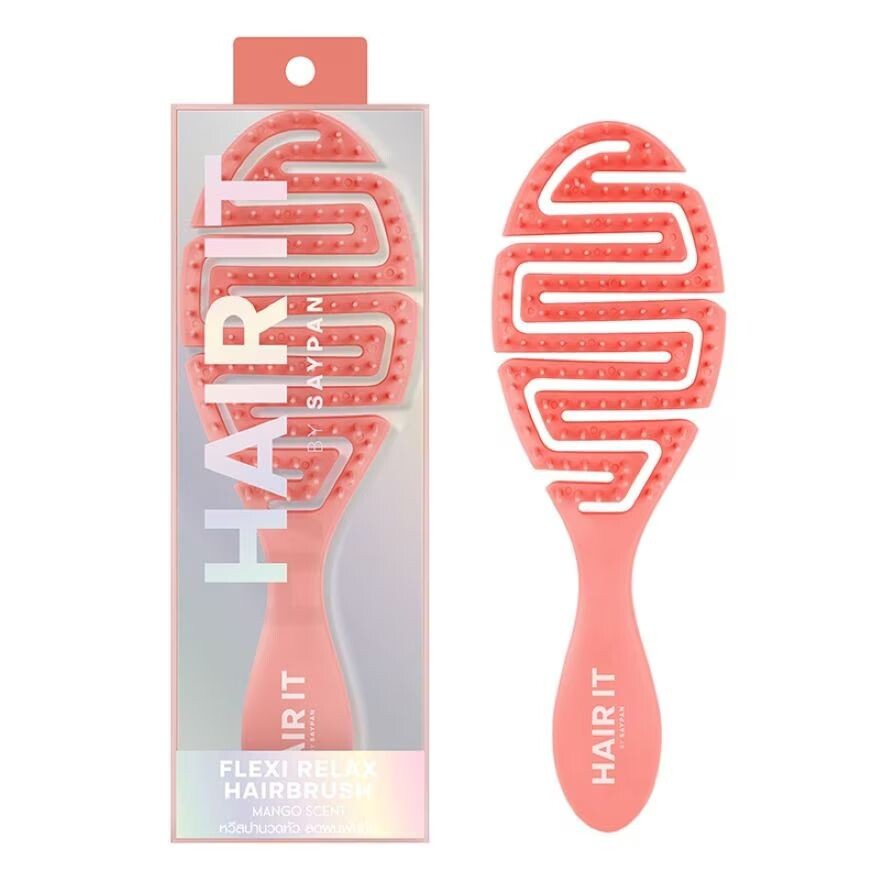 

Hair it Расческа HAIR IT Flexi Relax с ароматом персика и манго, #Peach (Mango Scent)