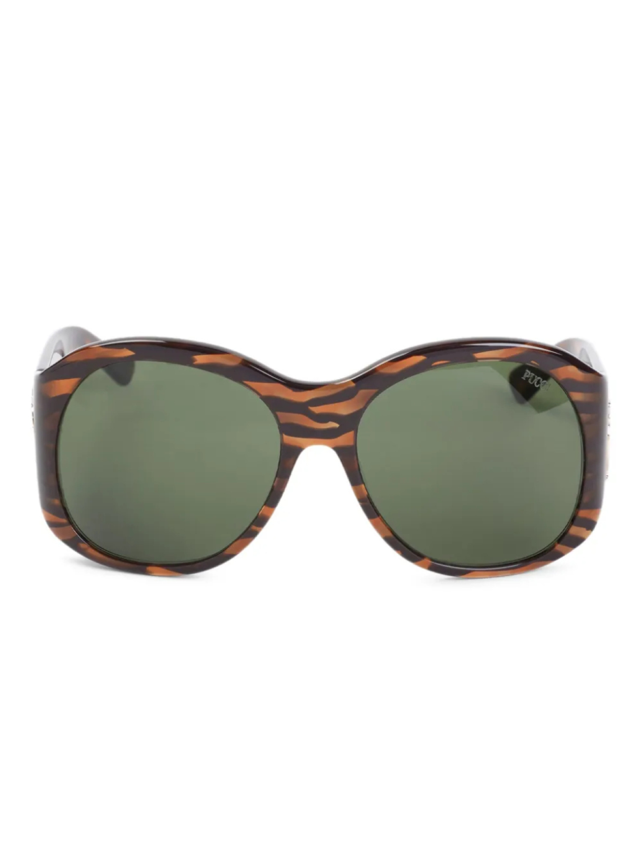 

Большие солнцезащитные очки PUCCI в черепаховой оправе, коричневый