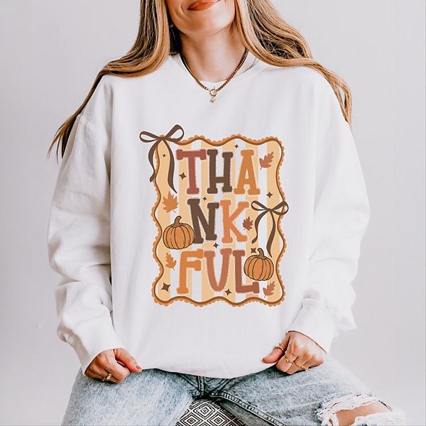 

Coquette thankful stripes - Женский легкий свитшот garment dyed Simply Sage Market, White, Белый, Coquette thankful stripes - Женский легкий свитшот garment dyed Simply Sage Market, White