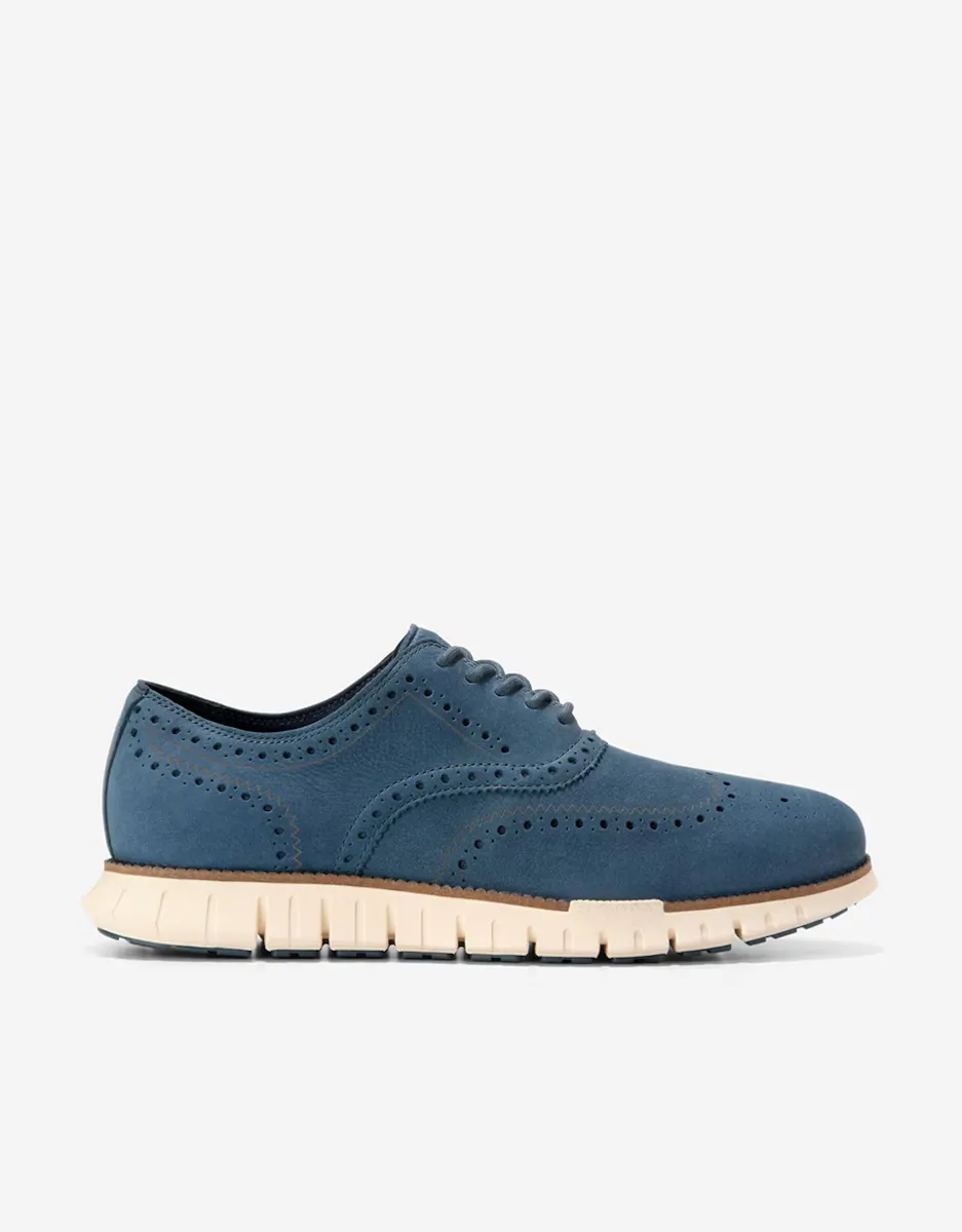

Мужские традиционные туфли на шнуровке из нубука Cole Haan, синий