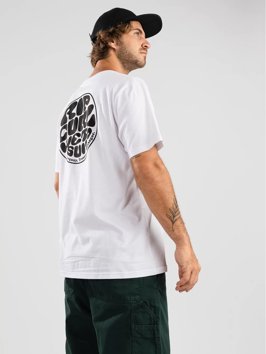 

Футболка со значком гидрокостюма Rip Curl, белый