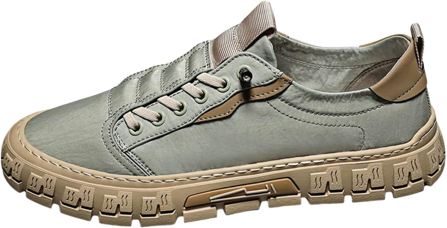 

Мужская обувь IWIHMIV для ходьбы, мужские слипоны, модные кроссовки, повседневная спортивная обувь, удобные нескользящие кроссовки, зеленый