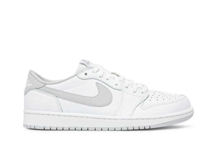 

Кроссовки Air Jordan 1 Retro Low OG 'White Neutral Grey', белый