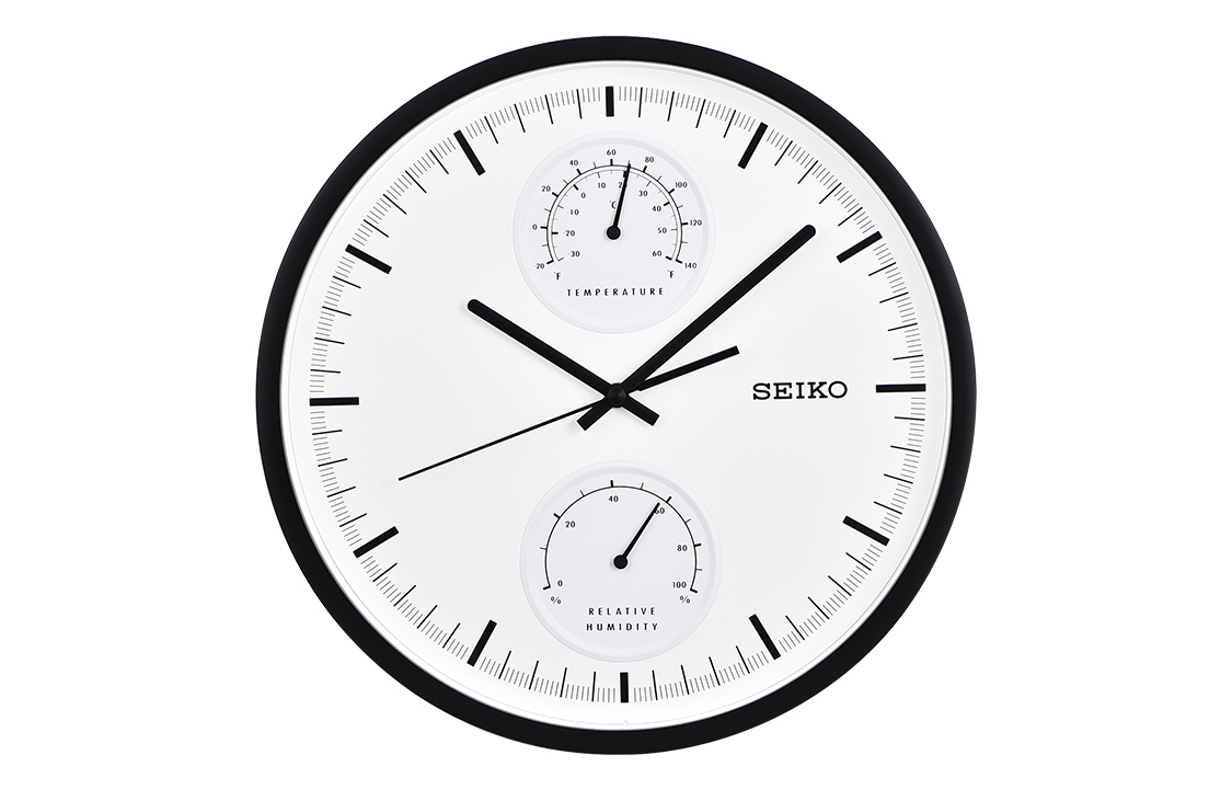 

SEIKO Часы Quartz Movement Polyester Wall Clock Unisex White QXA525K