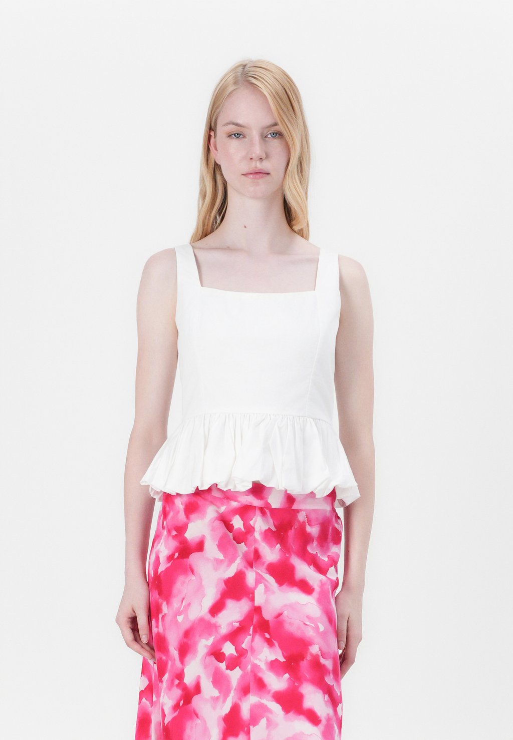 

Топ BUBBLE TANK - Blouse Abercrombie & Fitch, белый