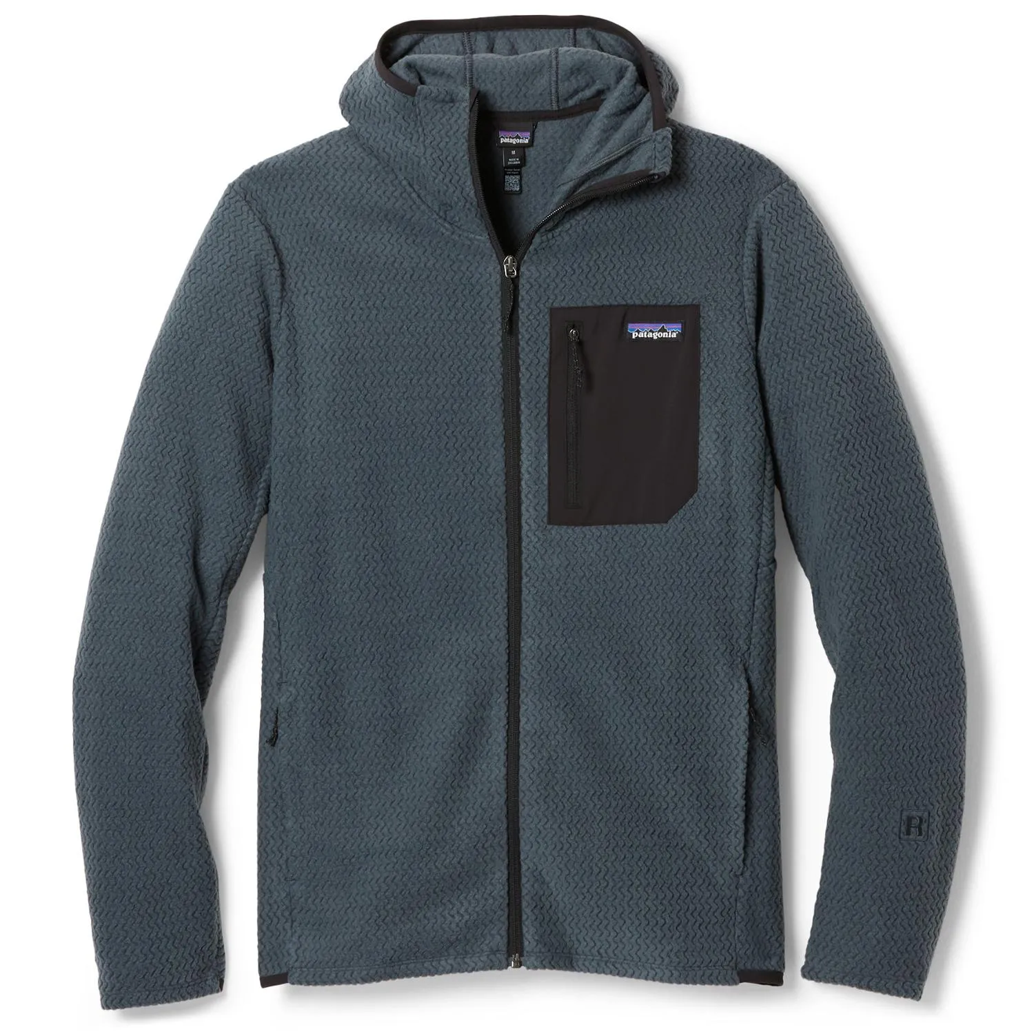

R1 Air Полноразмерная Толстовка с Молнией Patagonia, Smolder Blue