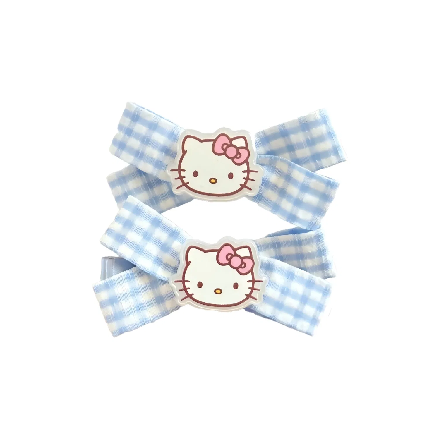 Заколка для волос Sanrio Hello Kitty в клетку