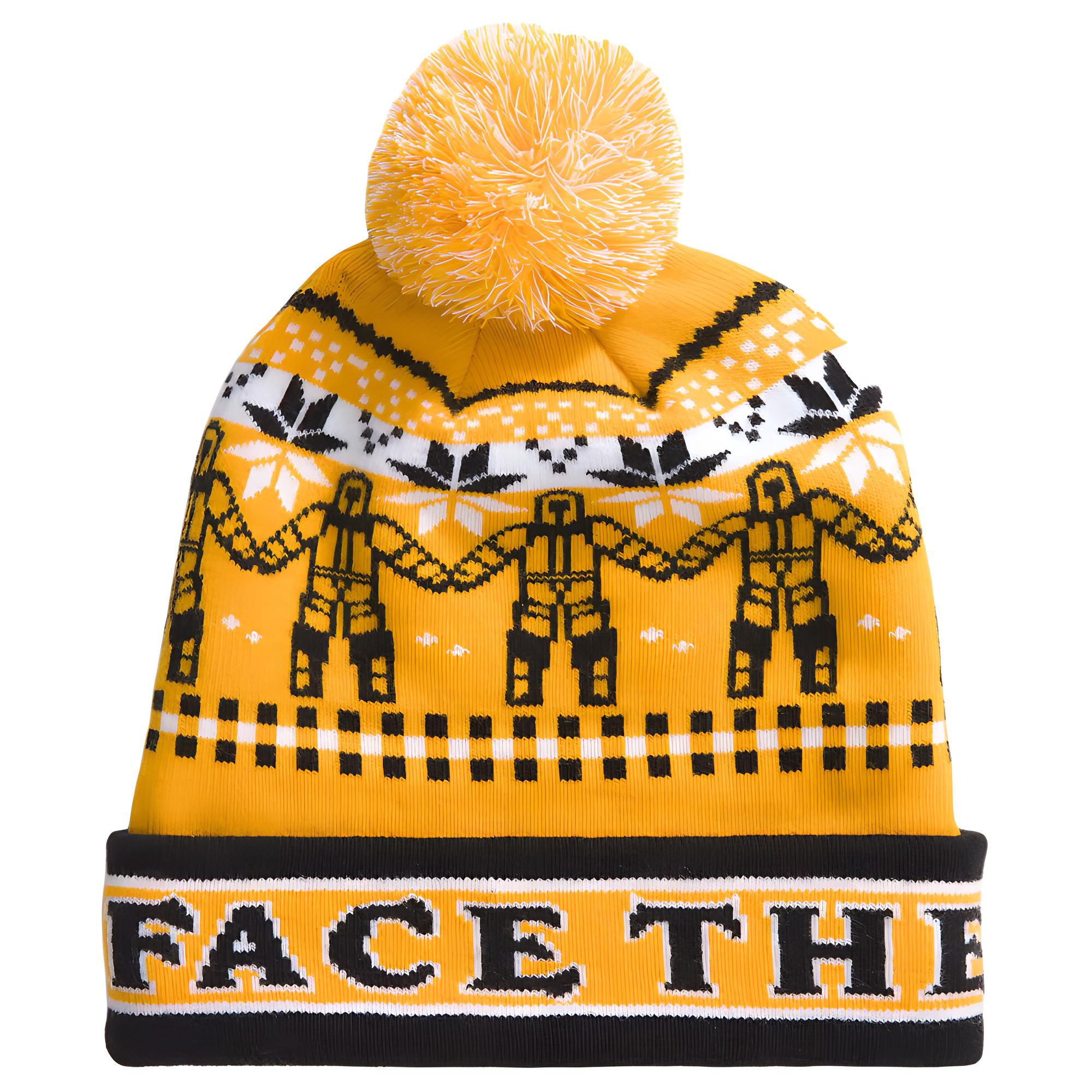 

Нейлоновая шапка унисекс желтая THE NORTH FACE