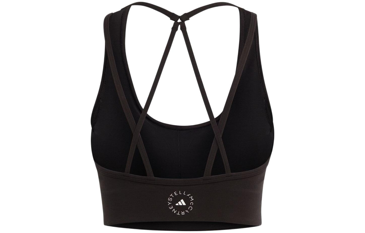 Бюстгальтер (WMNS) adidas Truestrength Medium Support Bra 'Black' — фото 2