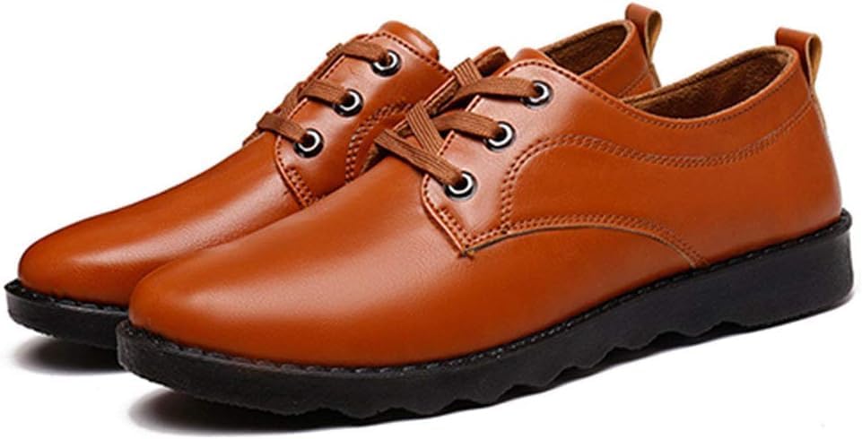 

Мужские спортивные повседневные кожаные туфли Asifn, дышащие, для улицы, весна-лето, деловой стиль, закрытый носок, коричневый