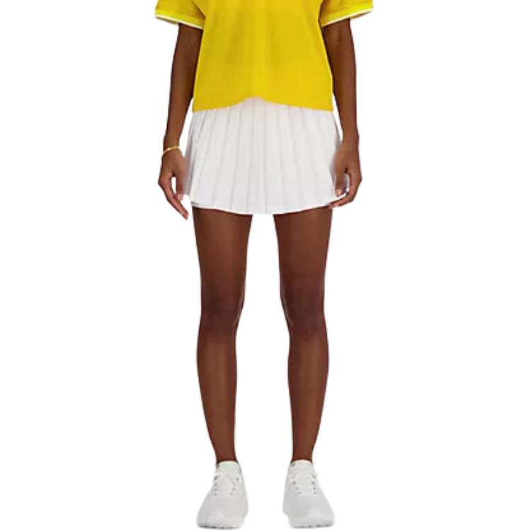 

New Balance Турнирная плиссированная спортивная юбка-шорты Women's White