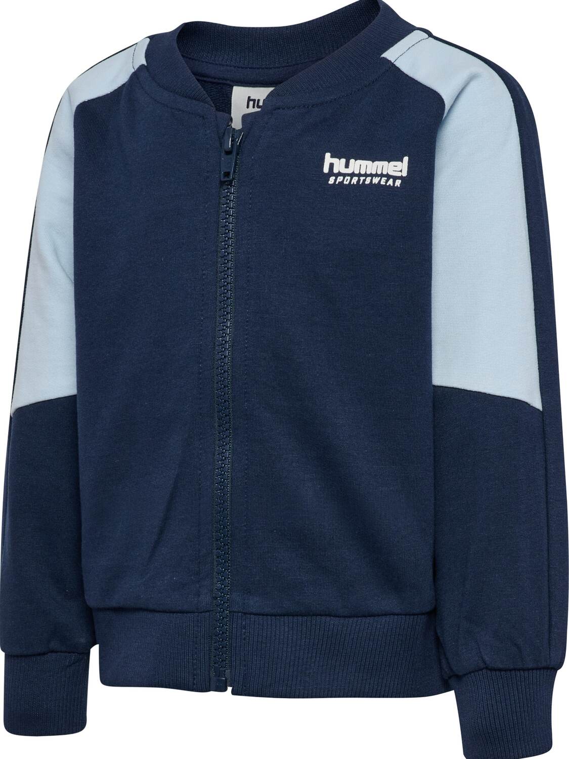 Hummel Толстовка с молнией в цвете Navy, Pastel Blue — фото 3