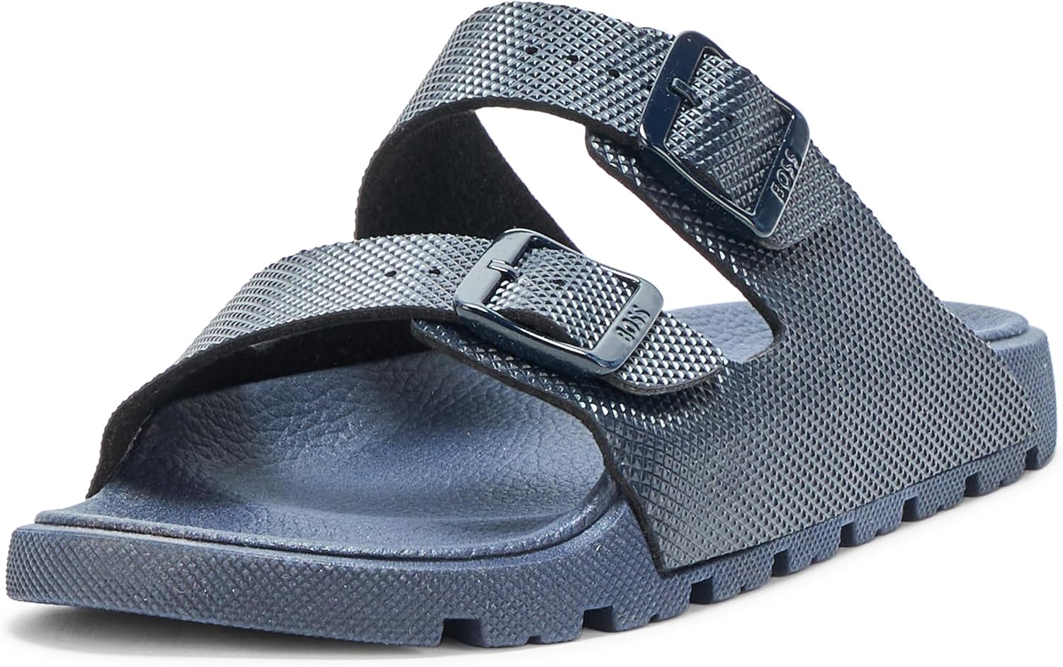 

BOSS мужские сандалии с двойными ремешками и структурной резиновой подошвой, Anchors Aweigh Blue