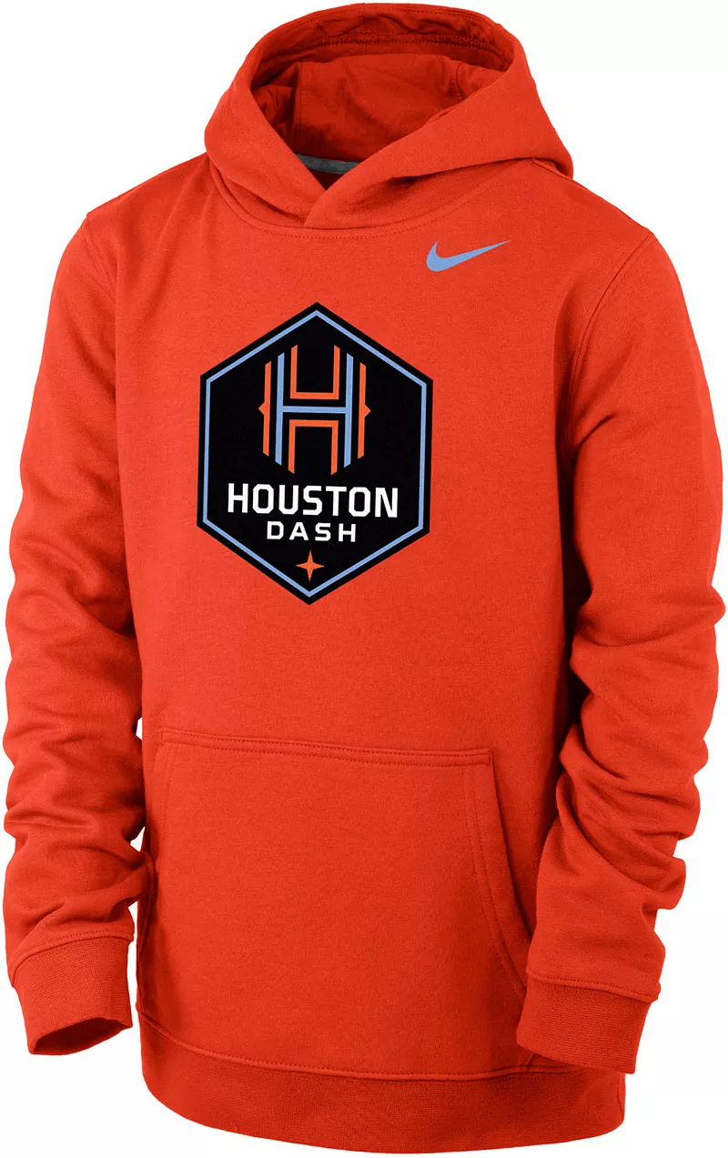 

Оранжевый пуловер с капюшоном Nike Youth Houston Dash Logo Therma