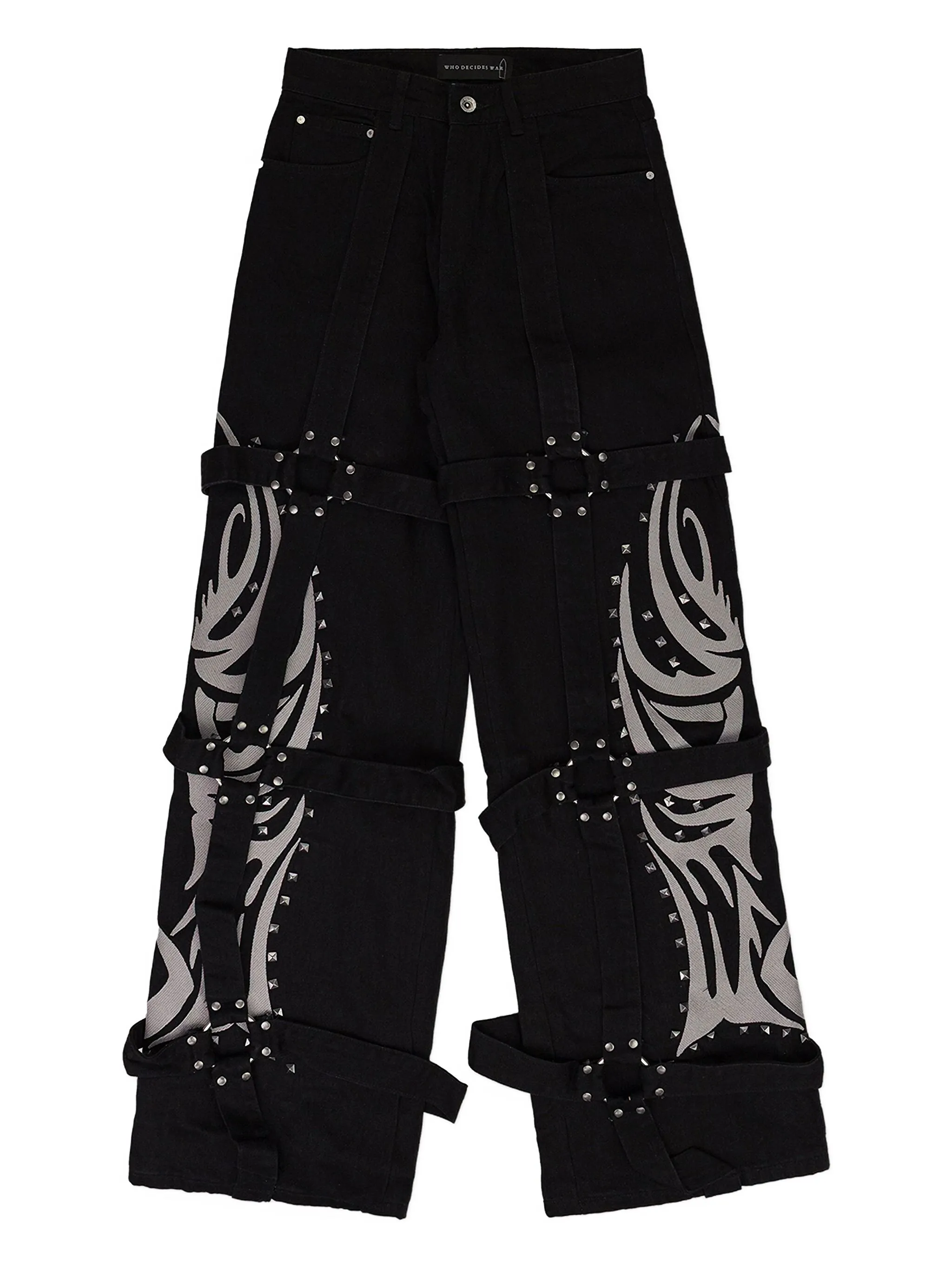 

Джинсы Bondage с логотипом Winged Who Decides War, черный