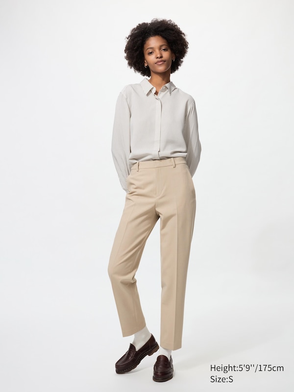 

Классические брюки до щиколотки (удлиненные) Uniqlo, 31 beige