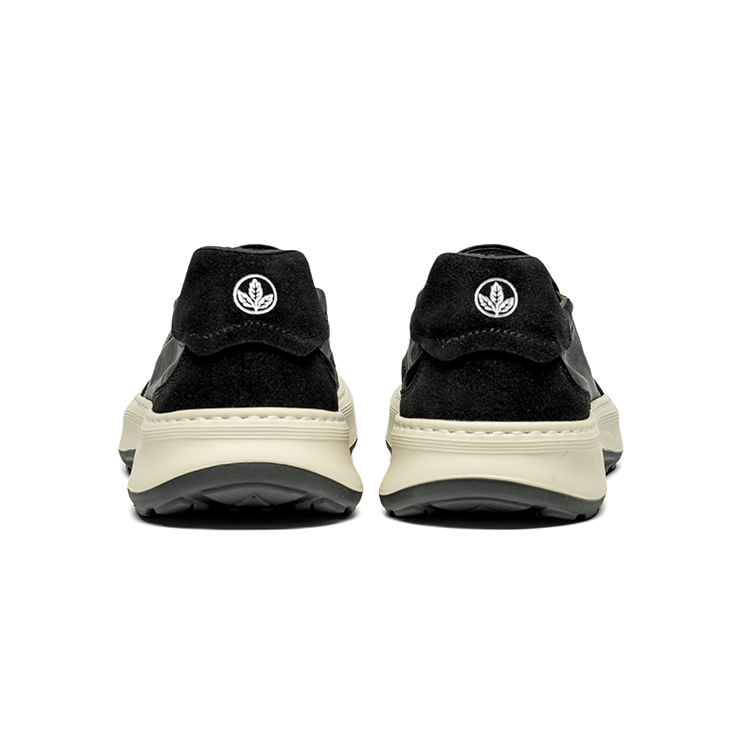 LEAVELAND Мужские повседневные кроссовки низкие черные/хаки, цвет Black — фото 3