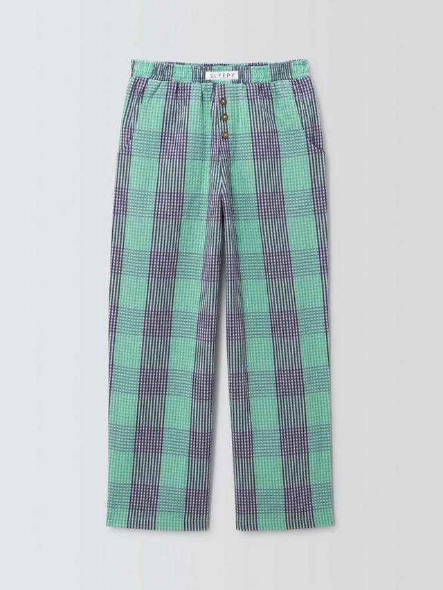 Детские пижамные штаны микс-энд-мэтч в клетку John Lewis, Purple — фото 3