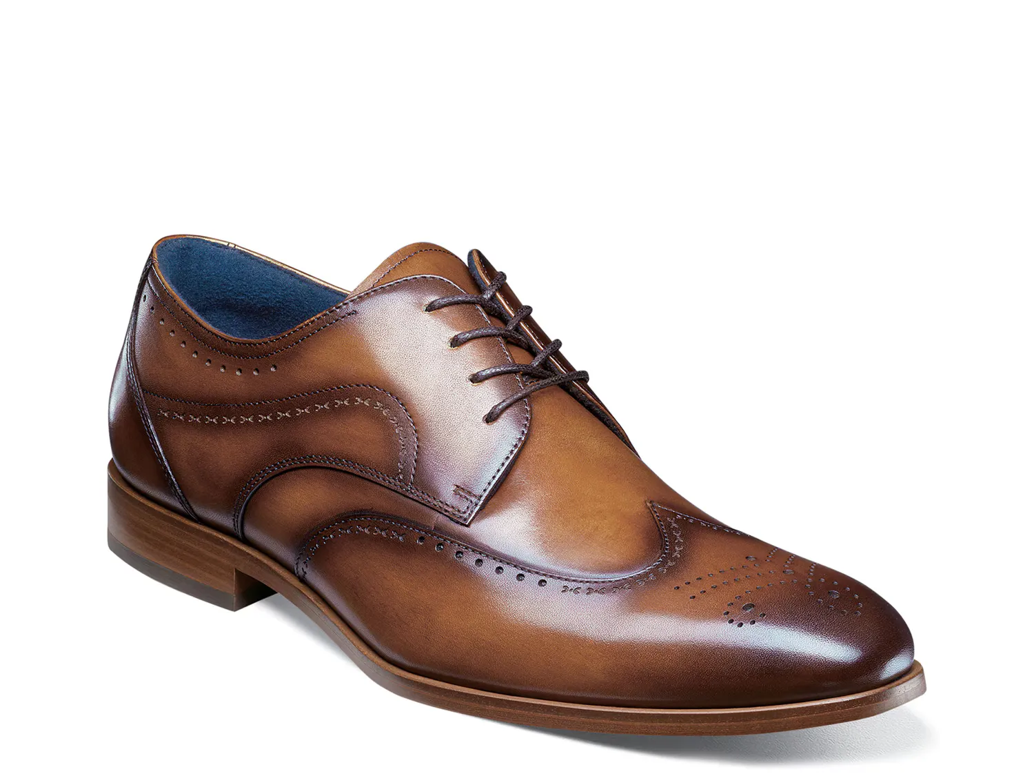 

Оксфорды Brayden Flex Wingtip Oxford Stacy Adams, цвет cognac