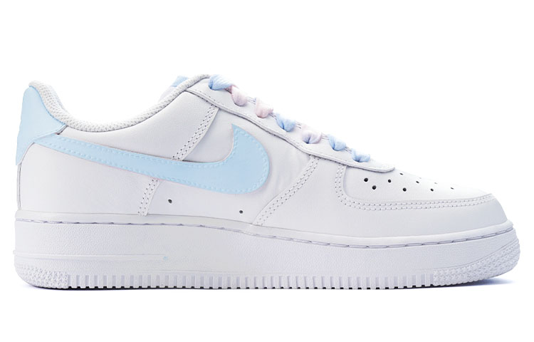 Кроссовки Nike Air Force 1 Skateboard Shoes Women's Low-Top White Pink/Blue