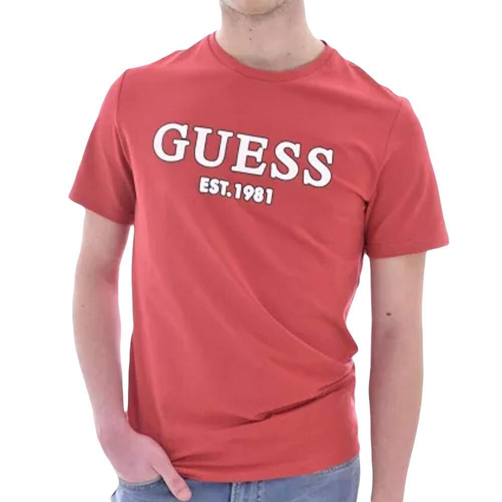 

Футболка с оригинальным логотипом Guess, красный