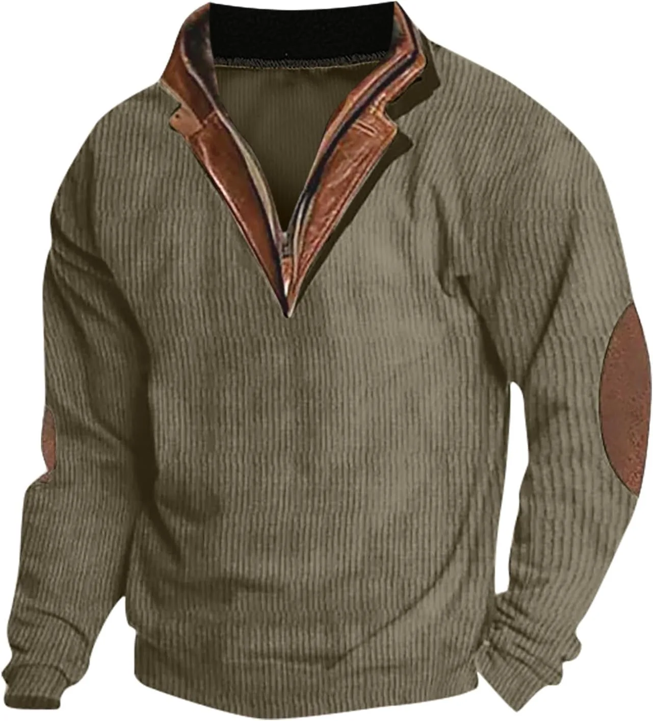 

Свитер мужской Quarter Zip Mock Neck Vintage легкий