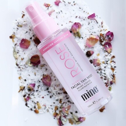 Осветляющий спрей для загара для лица Rose 100 мл розовой воды, Minetan Body.Skin — фото 2