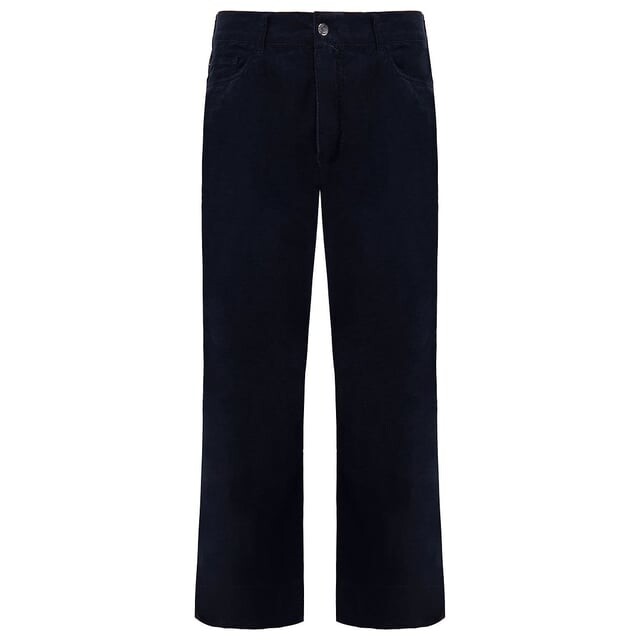 

Широкие женские брюки стандартного кроя Emporio J33 Armani, синий