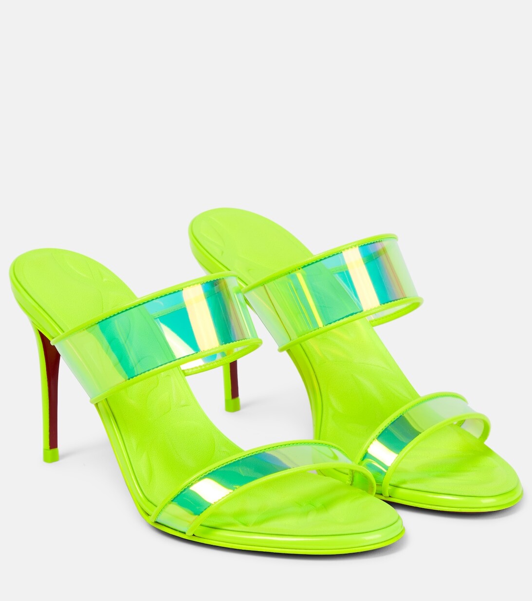 Сандалии Just Loubi из ПВХ Christian Louboutin, желтый