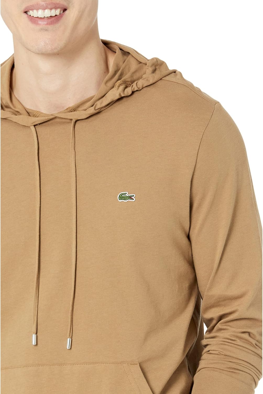 Lacoste толстовка с длинным рукавом и центральным карманом, футболка-джерси, Th9349, Leafy — фото 3