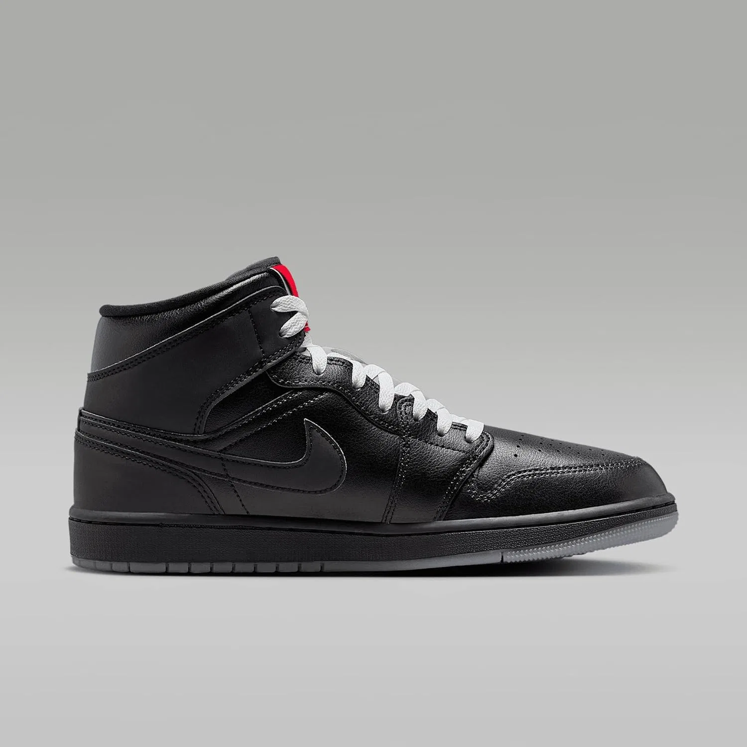 Мужские кроссовки Nike Air Jordan 1 Mid Se, Black/White/Wolf Grey/Black — фото 3