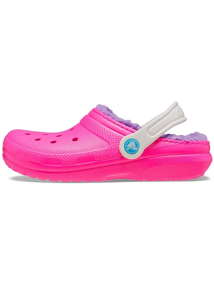 Детские клоги Crocs Pink Crush розово-фиолетовый — фото 4