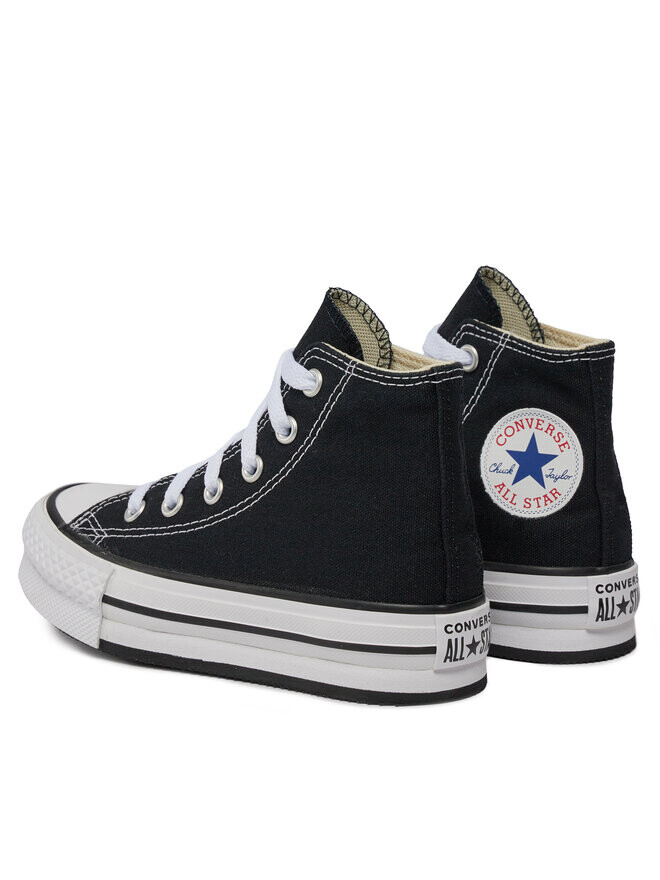 Тканевые кроссовки Chuck Taylor All Star Lift Platform High Top Little Kids Converse, черный — фото 3