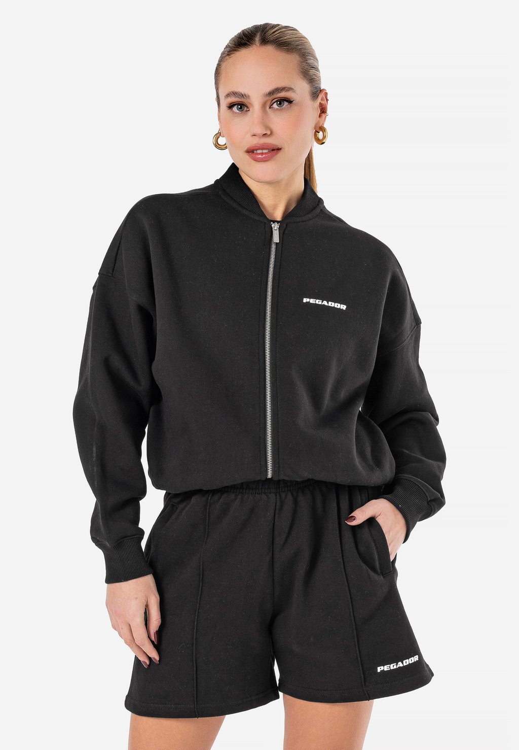 

Толстовка на молнии YANA OVERSIZED JACKET Pegador, черный
